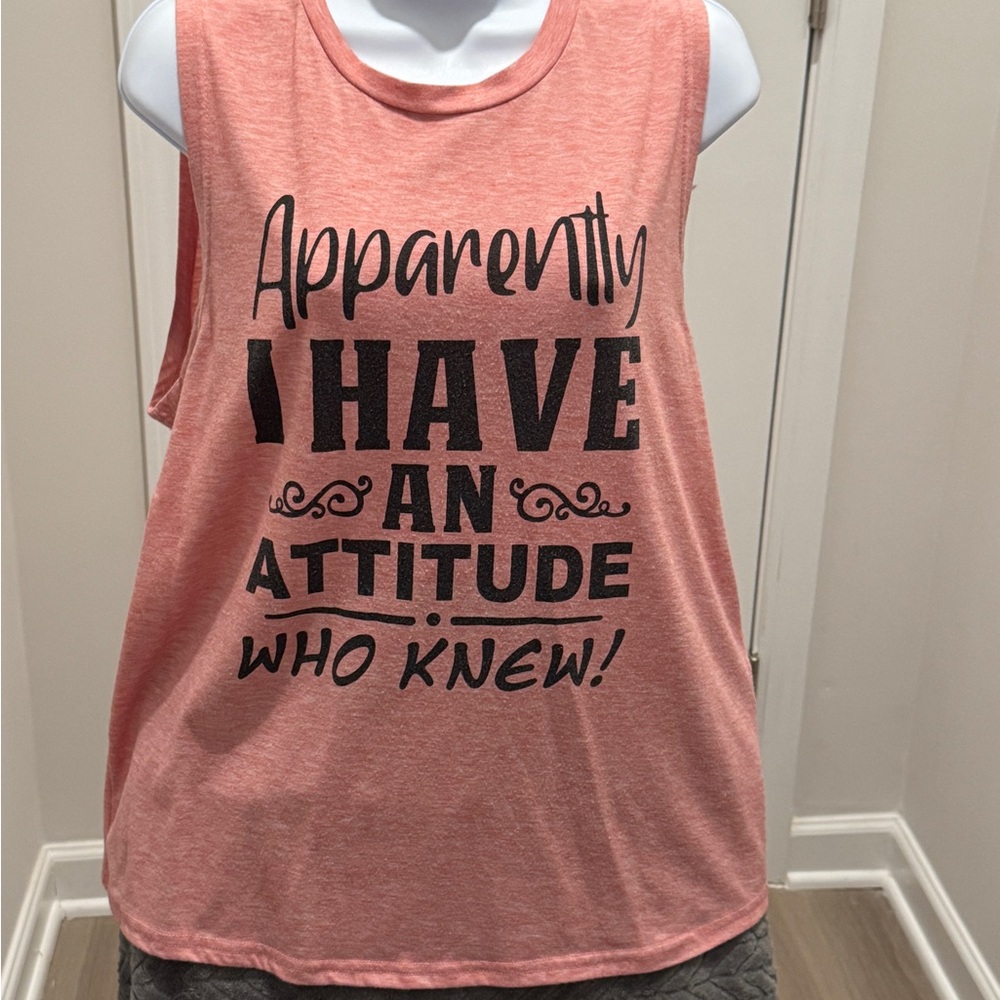 SHEIN Coral Sleeveless Top. Size Large